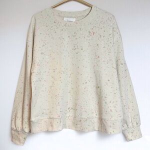 Anthropologie Paint Splatter Crewneck Sweatshirt